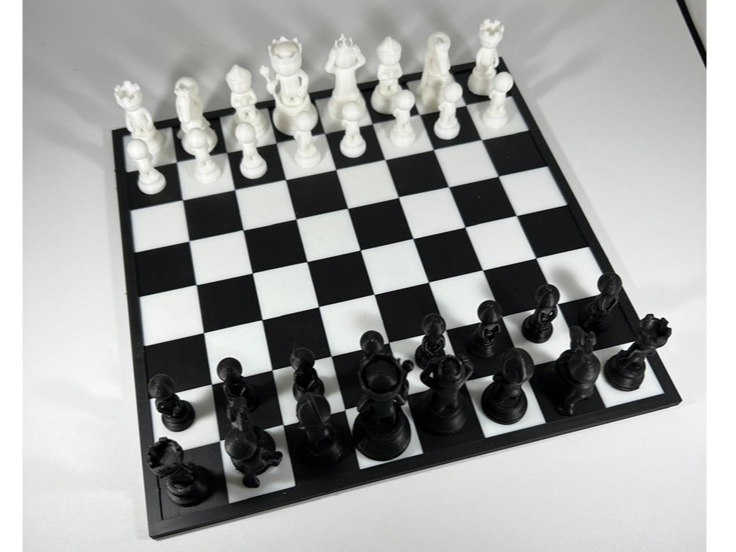 Set Scacchi Stilizzato 3D – 3D White Character