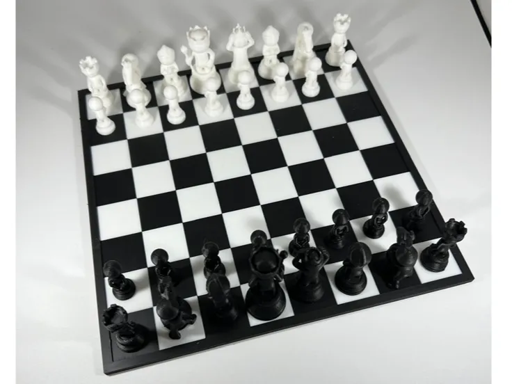 Set Scacchi Stilizzato 3D – 3D White Character