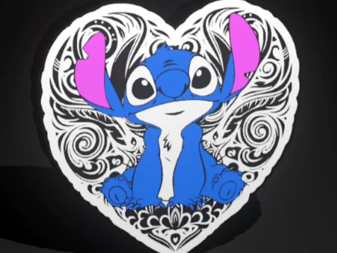 Stitch Heart shape