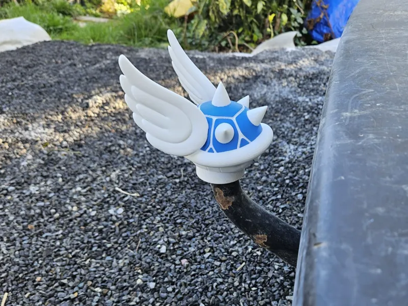Mario Kart Blue Shell Tow Bar Ball Hitch Cover