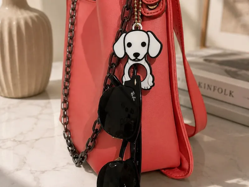 suporte para óculos de cachorro como chaveiro