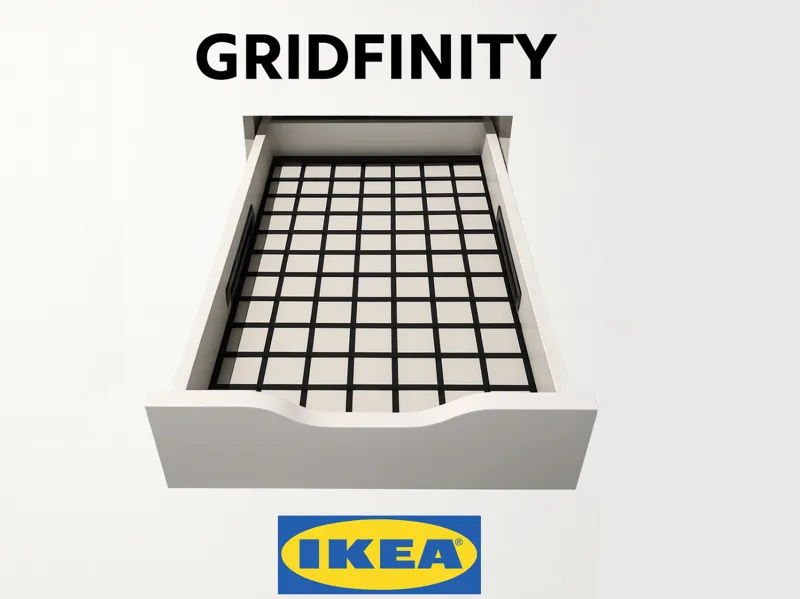 Gridfinity Base Grid for IKEA ALEX Drawer