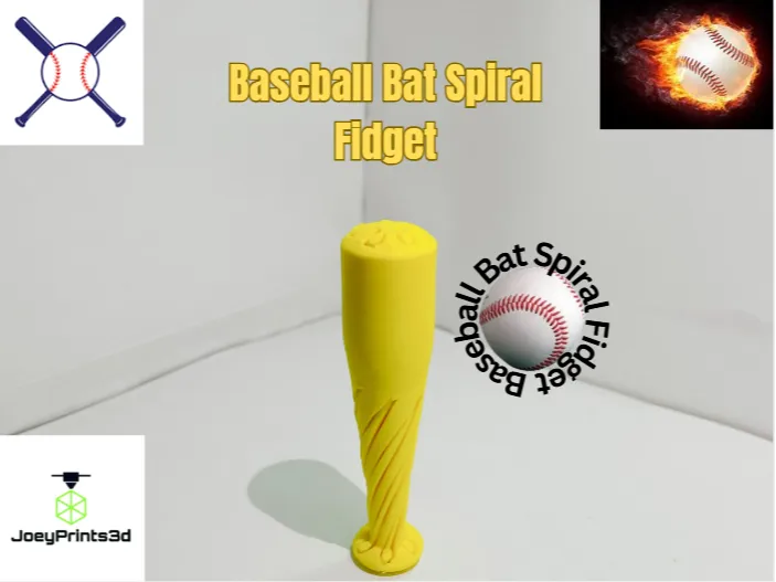 Baseball Bat Spiral Fidget