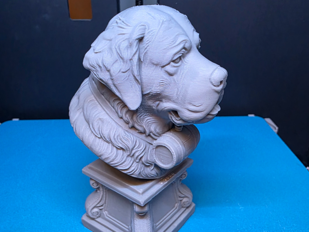 Saint Bernard Bust Statue