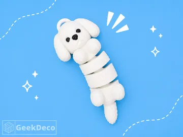 Llavero: Fluffy Flexi Dog | No AMS | Keychain — vista de referencia 5