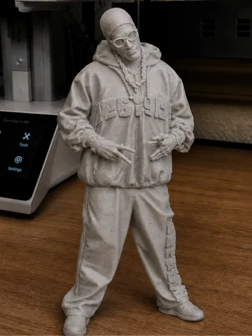 Modelo para impresión 3D: Ali G — vista de referencia 2