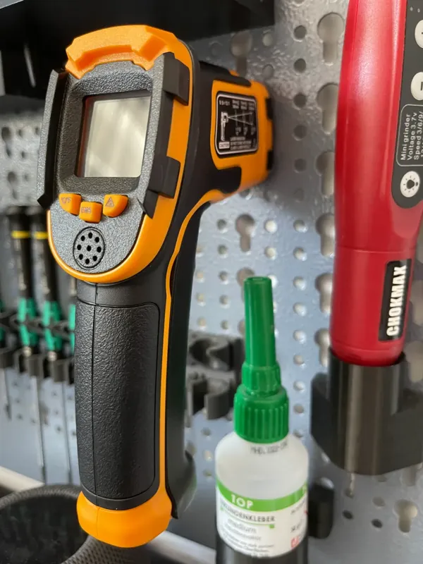 Support de thermomètre infrarouge pour panneaux Ikea Skadis et Küpper