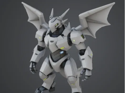 Mechanical Dragon Low Poly - Free 3D Print Model - MakerWorld