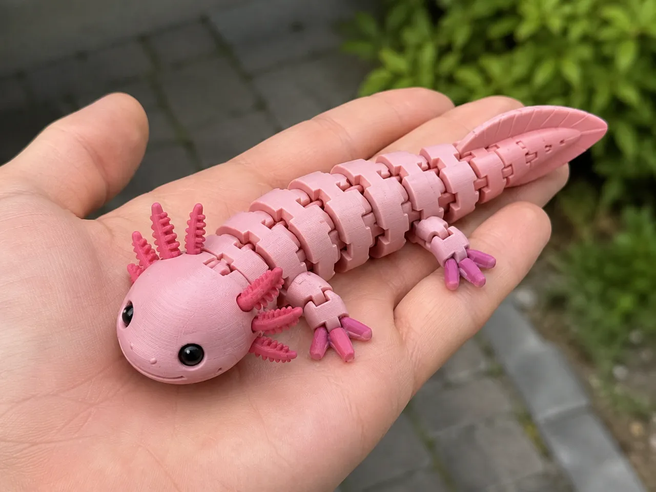 Flexi Axolotl Print-in-Place Fidget Toy view 2