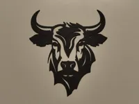Silhouette de taureau pour décoration murale — photo 2