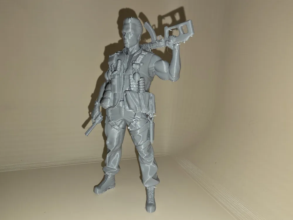 Matrix Commando Model Arnold Schwarzenegger John Matrix Commando - Free 3D Print Model ...