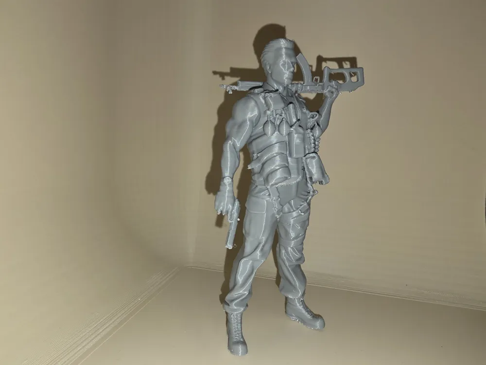Matrix Commando Model Arnold Schwarzenegger John Matrix Commando - Free 3D Print Model ...