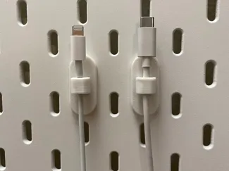 Magnetic cable holder base for Ikea Skadis