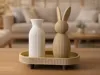 Decorative Tray with Vase