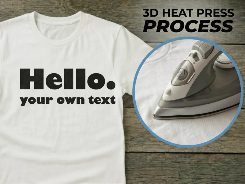 T-shirt print - your own text. V5