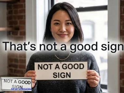 That's not a good sign