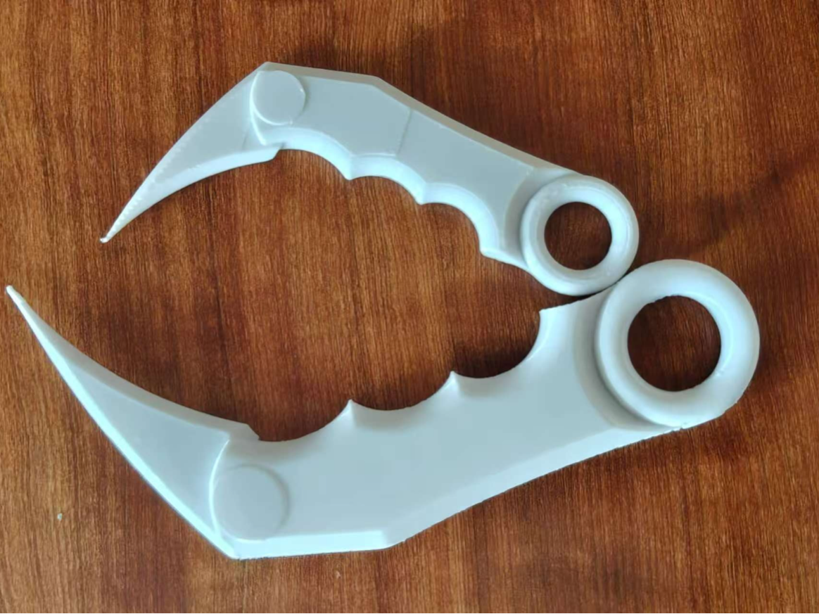 Miniatura 1 do modelo 3D 【猛虎之颚】3D打印爪刀玩具 