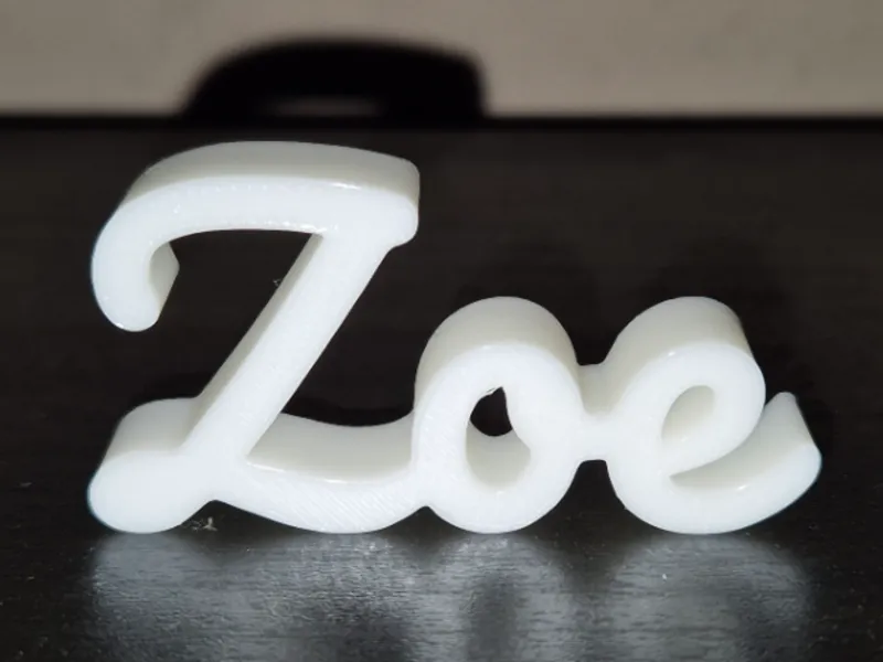 Zoe Name Sign Display Decor