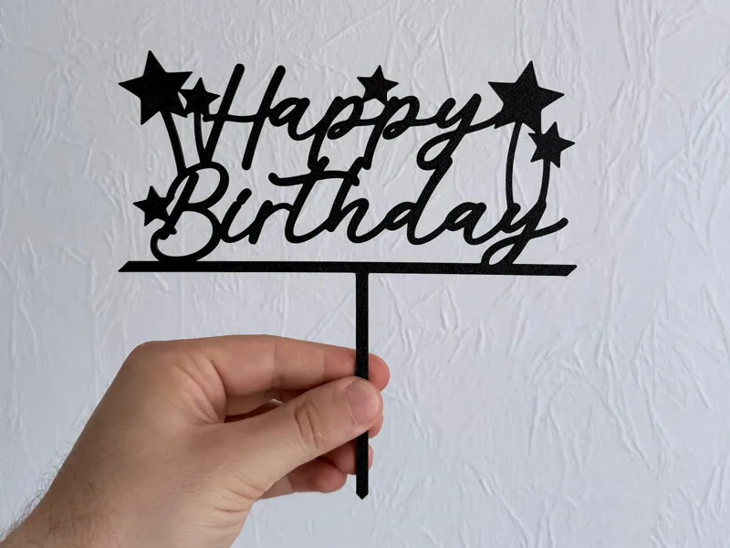 Cake topper - Happy birthday