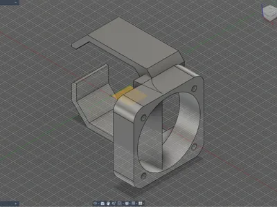 Fan mount for stepper motor Nema17