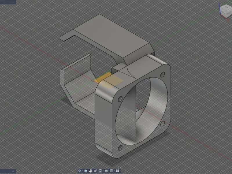 Fan mount for stepper motor Nema17