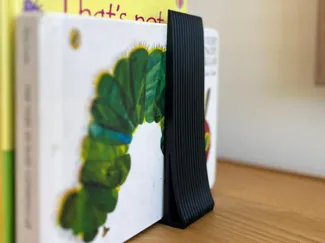 Ribbed Bookend – Strong Print-in-Place Book Stop