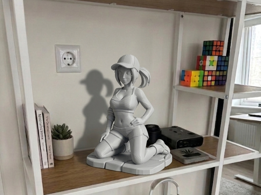 Sporty Anime Girl | Gym & Fitness Aesthetic Decor