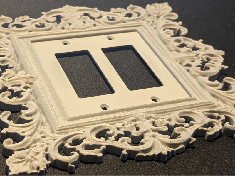 Ornate Framed Switch Cover Plate