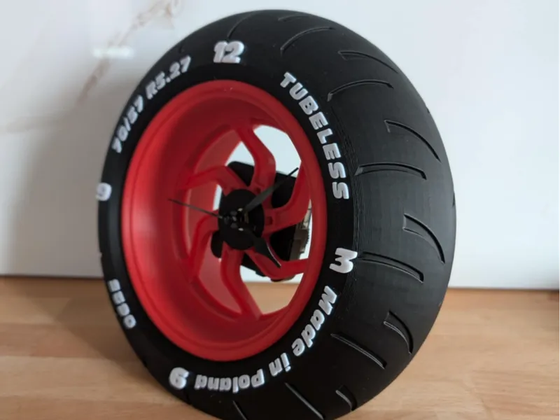 Motorbike Wheel Clock – NO AMS, Clock Kit 011