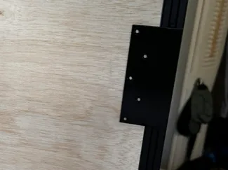 2020 aluminum extrusion plywood mount