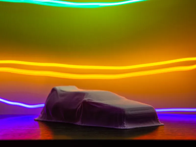 Back to the Future DeLorean DMC-12 Under Cloth