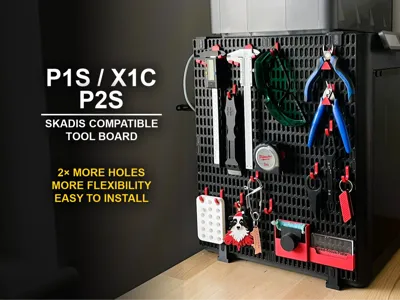 P1S / X1C / P2S SKADIS side panel / tool organizer