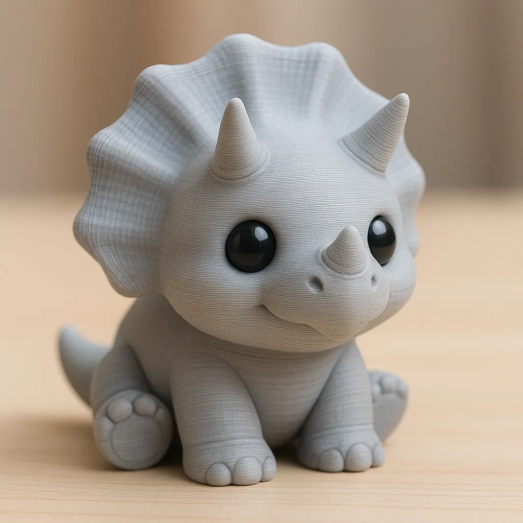 Miniatura 1 do modelo 3D 三角龙宝宝