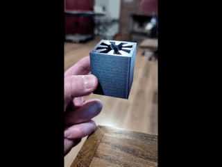 Round Peg, Square Hole, Pass-Thru Fidget Toy