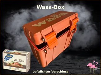 Airtight storage container for WASA crispbread