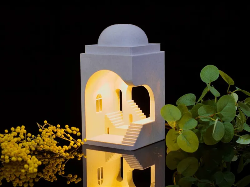 "Stairs to Nowhere: an unique lamp"