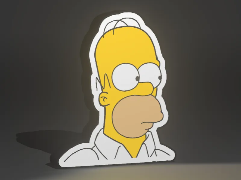 Homer Simpson Light Box
