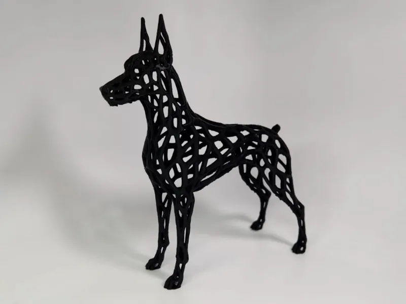 geometric dog - Dobermann