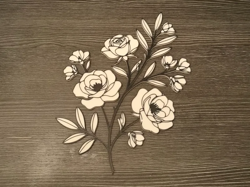Elegant Minimalist Floral Wall Art decor