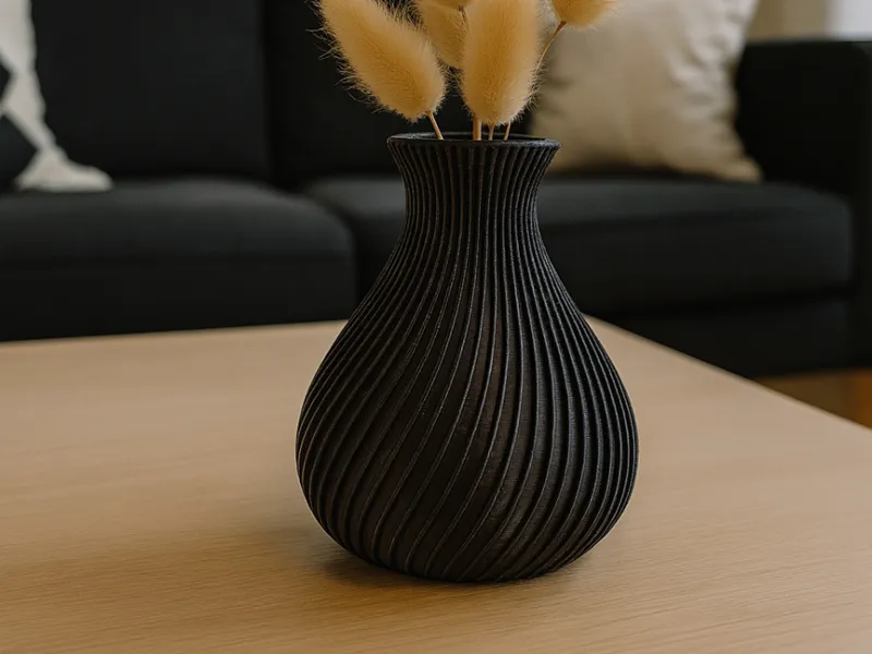 Rillenvase