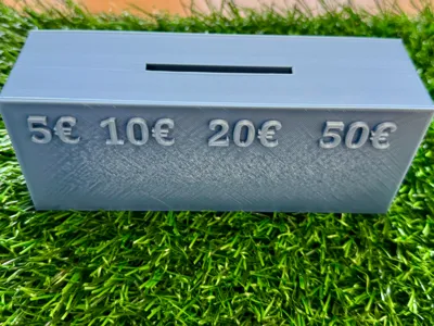 Money box - Euros cannot be accessed without destruction.