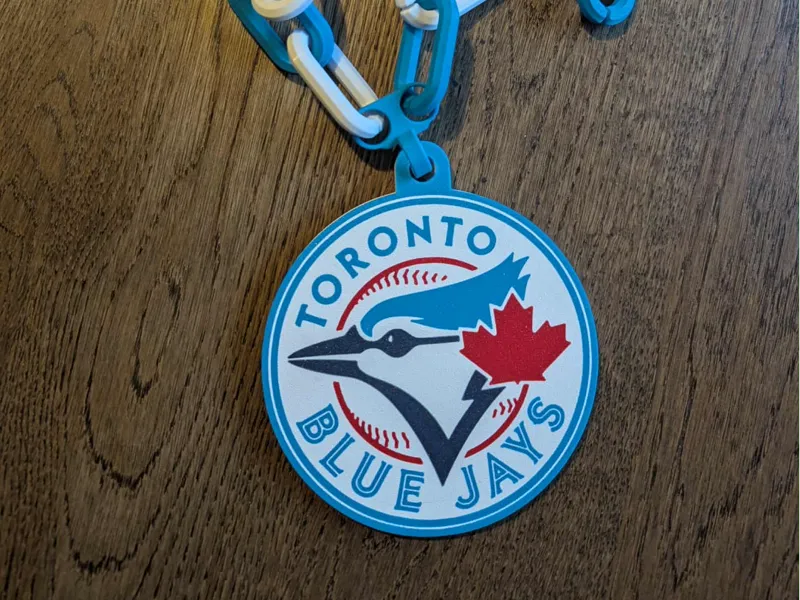 Oversized Toronto Blue Jays Pendant Necklace