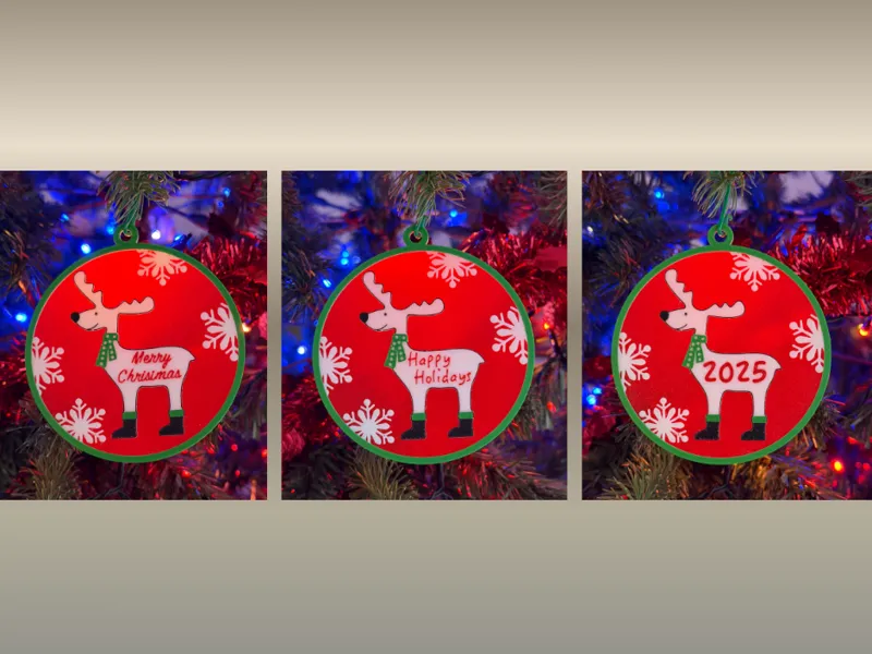 Christmas Ornament - Reindeer v2