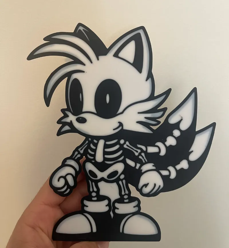 Miles Tails Skeleton halloween  decor - Sonic's 