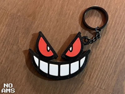 Gengar Face Keychain NO AMS