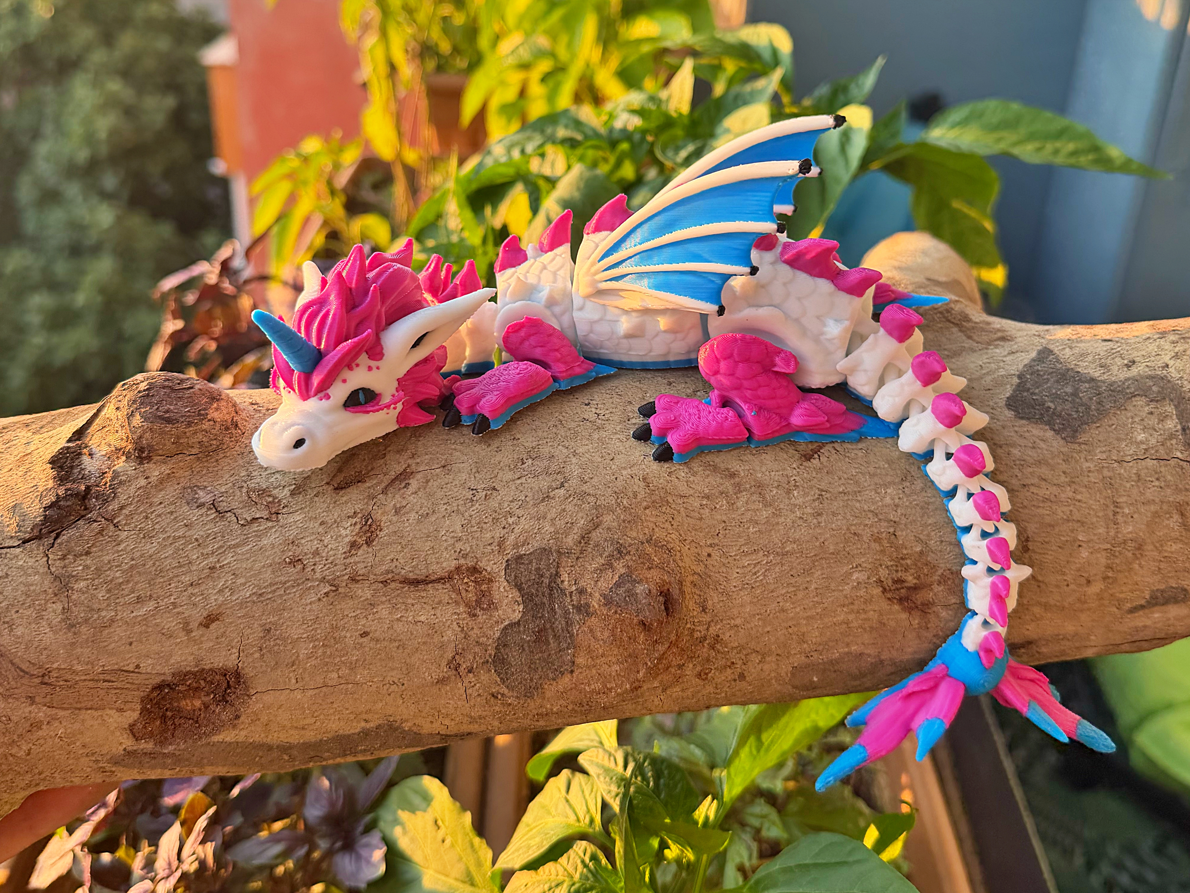 Flexi Unicorn Dragon – Articulated Fantasy Dragon - 1