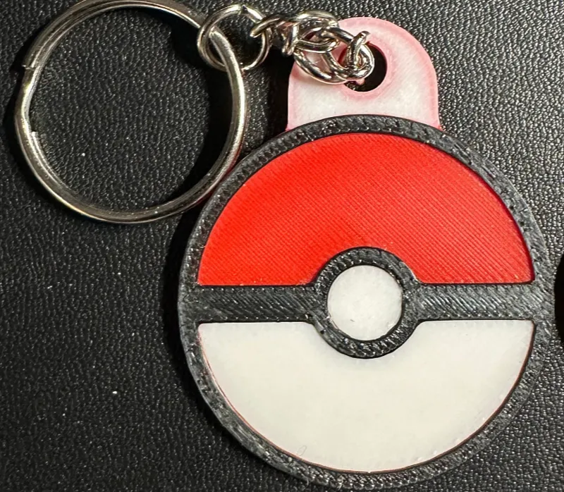 Pokeball Keychain
