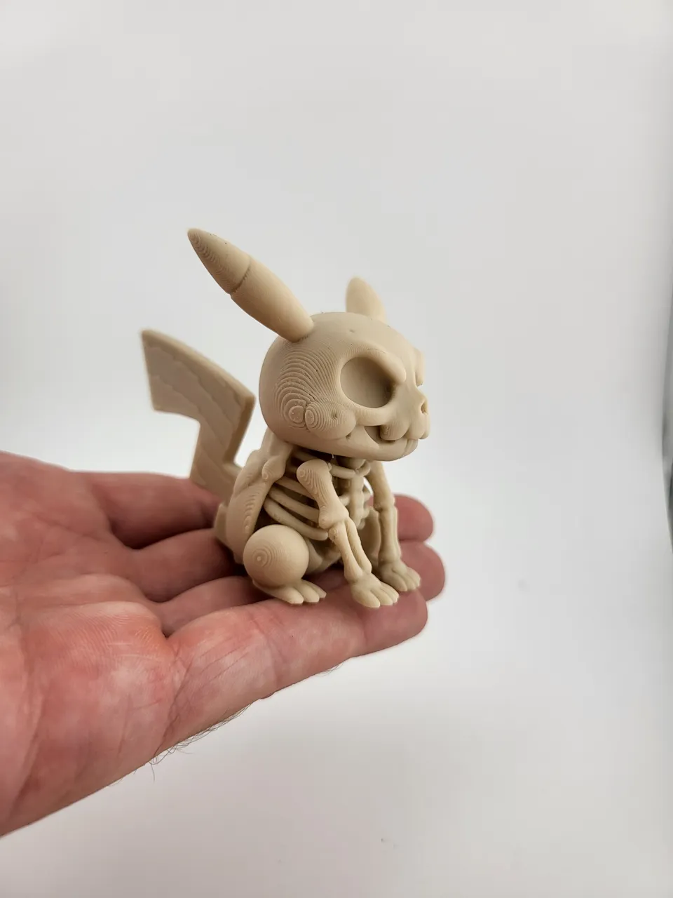 Pikachu Skeleton Stylized Figure Pokémon fan art view 2
