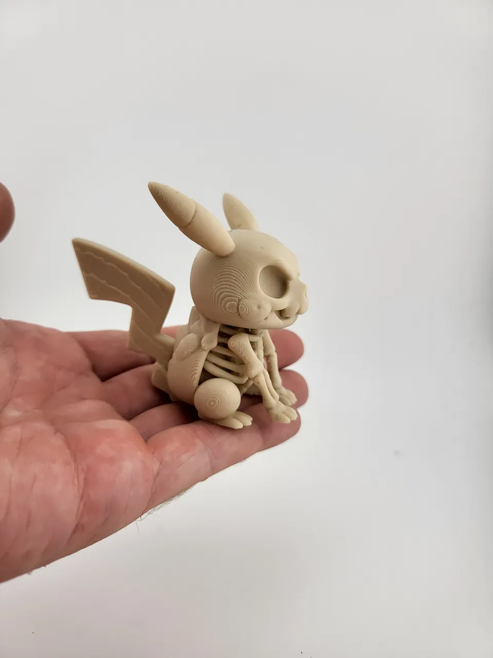 Pikachu Skeleton Stylized Figure Pokémon fan art view 3