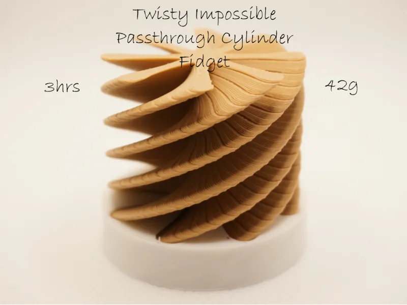 Twisty Impossible Passthrough Cylinder Fidget